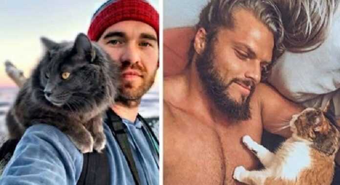 15 Photos That Prove There's a Special Bond Between Cats and Men